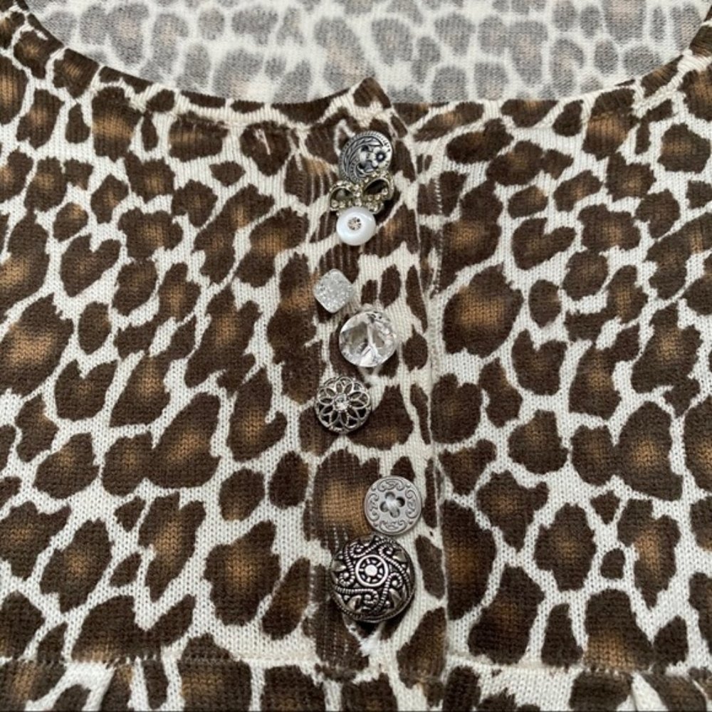 Delia's Size S Leopard Print Sweater - image 4